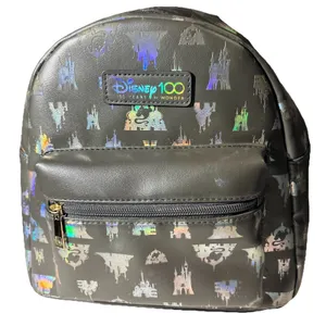 Disney Castle Hologram Mini Backpack NWOT Disney 100 Year Anniversary thumbnail 1