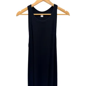 Old Navy Active‎ Womens Black Go-Dry Ribbed Racerback Maxi Dress Large NWT thumbnail 2