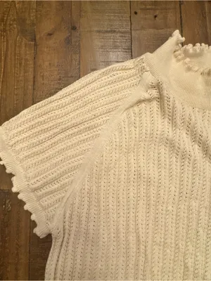 BY ANTHROPOLOGIE‎ Pointelle Mockneck Top thumbnail 4
