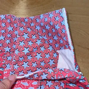 Vineyard Vines Women Fish Anchor Sea Print Patchwork Nautical Faux Wrap Skirt Si thumbnail 6