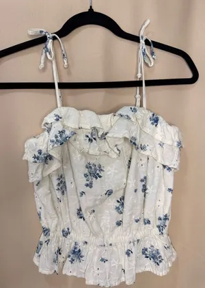 American Eagle Floral Crop Top thumbnail 1