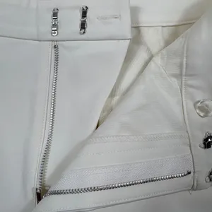 NWT‎ Good American Ivory Cream Wide Leg Trouser Pants High Rise Pants Size 6/28 thumbnail 6