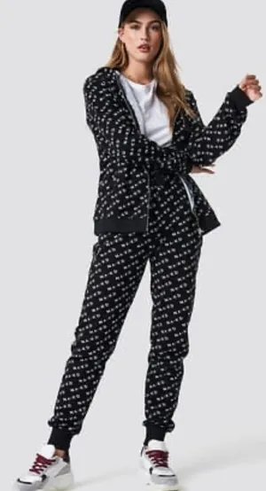 Fashion Bug More Love PJ Pant Set Black/combo thumbnail 1