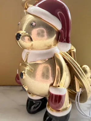 Coach Santa 3D Bear Bag Charm NWOT thumbnail 2
