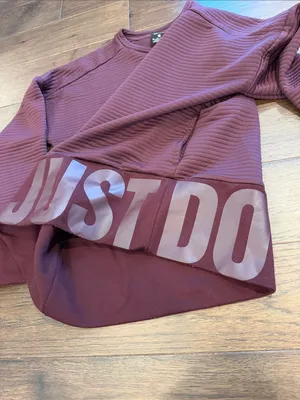 Nike Women’s Maroon Crewneck Quilted Sweatshirt Size XS - C53-026 thumbnail 4