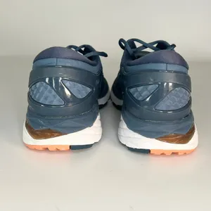 Asics Gel-Kayano 24 Running Sneakers Shoes Blue Orange T799N Women 9 thumbnail 4