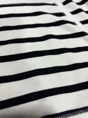 Lauren Ralph Lauren Striped Black & White funnel neck Pullover Sweatshirt large thumbnail 4