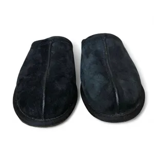 UGG Women’s Black Suede Open-Back Slippers Size 9 thumbnail 4