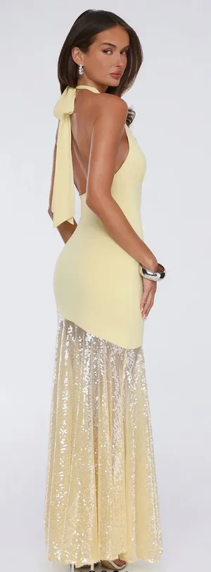 Yellow Hello Molly Dress thumbnail 3