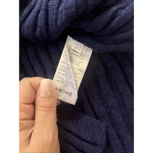 Small FP Free People Beach Veda Navy Ribbed V-Neck Sweater Vest Tank Top thumbnail 4