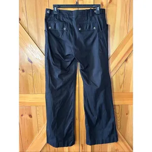 MNG Mango Women’s Wide Leg Black Trousers Size 8 (6172) thumbnail 4