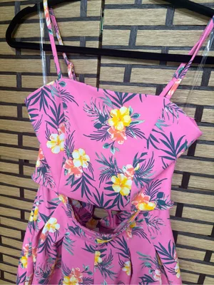 Madden nyc pink cutout romper size medium thumbnail 4