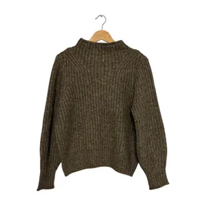 Madewell Loretto Mockneck Sweater Pullover Brown Small thumbnail 2
