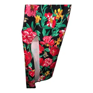 NWOT RACHEL ROY‎ One-Shoulder Black Floral Sexy Maxi - Small thumbnail 3