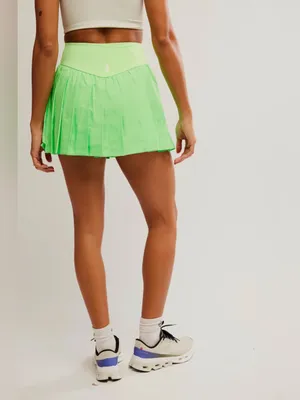 NWT Free People Movement NWT Keylime Swing of the Things Pleated Skort thumbnail 2