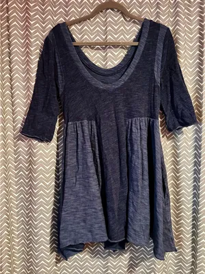 Free People Beach | "Good Morning Sunshine" Blue dress, M thumbnail 6