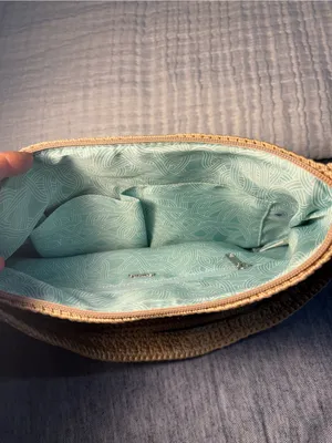 The Sak Woven Shoulder Bag in Tan thumbnail 7
