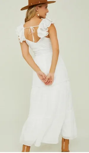 Altar'd State Anna Flutter Sleeve Maxi Dress thumbnail 3