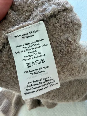 Eddie Bauer Cuddle Up Sweater NEW Medium Oatmeal Tan thumbnail 7