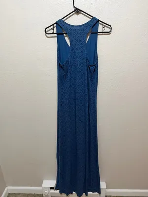 Patagonia Kamala Maxi Dress Organic Cotton Tencel Racerback Size Small thumbnail 3