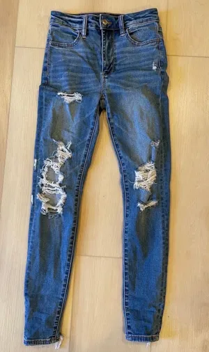 American Eagle super high rise jegging size 2 thumbnail 1
