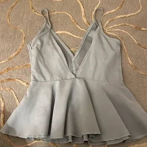 Glamorous | Peplum Ice Blue Top XS Sexy thumbnail 3