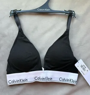 NWT Calvin Klein Black Logo-Trim Wireless Bralette thumbnail 1