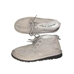 ✨UGG Neumel Natural Boots LOAM Ankle Chukka Lace Up Sz 8 Shoes✨ thumbnail 11