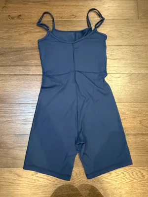 Automet Navy Blue Athletic Romper Unitard Biker Shorts Size XS - C31-065 thumbnail 4