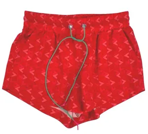 Terez Red Elastic Waist Workout Activewear Gym Running Athletic Sweat Shorts S thumbnail 1