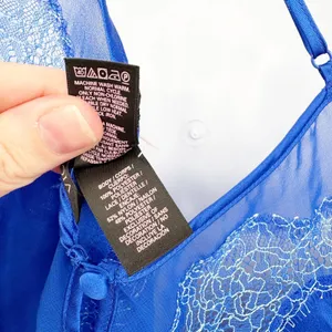 Victoria's‎ Secret Womens Blue Satin Lace Trim Romantic Coquette Slip Dress S thumbnail 5