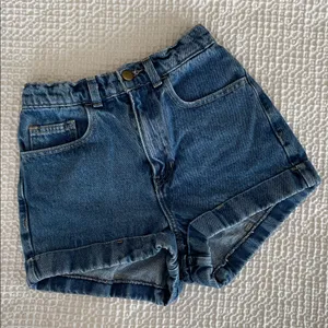 AMERICAN APPAREL Jeans Denim High Rise Cotton Shorts Cuffed Hem Size 24 *Altered thumbnail 11