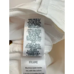 FRAME Le Skinny de Jeanne Crop Jeans Womens Size 26 Blanc White Mid Rise Stretch thumbnail 9