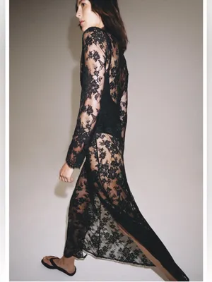 Zara lace long dress. XS-S thumbnail 9