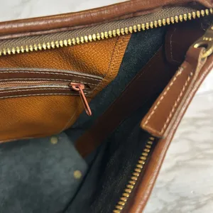 Vtg Dooney and Bourke Large Hobo‎ Black Leather Bag shoulder Purse thumbnail 15