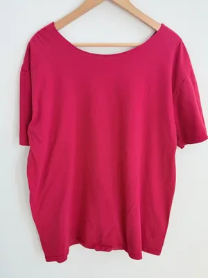 San Francisco 49ers Red Off-the-Shoulder NFL Football Tee thumbnail 10
