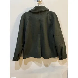 Avec‎ Les Filles Women Size Large Zip Up Utility Jacket Pockets Olive Green thumbnail 3