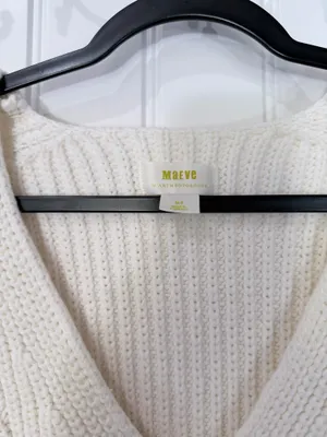 Maeve Anthropologie Cream Chunky Sweater thumbnail 3