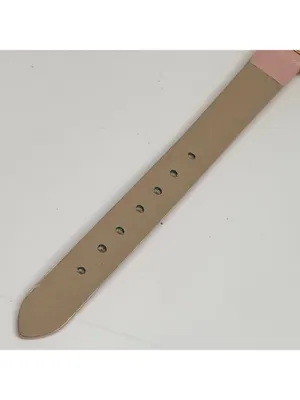 Women’s cat dial gold tone women’s watch 32mm quartz analog pink leather running thumbnail 8