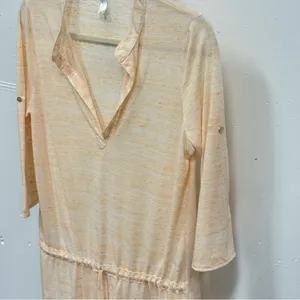 Eberjey Loungewear Pajama Cropped‎ Sleeve Mini Dress Tunic Lightweight Small thumbnail 5