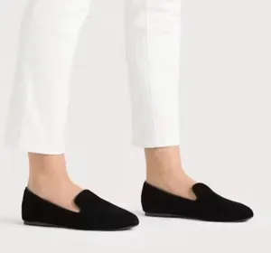 Birdies The Starling Black Velvet Loafers- Size 8 thumbnail 1