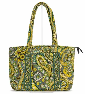 Vera Bradley Miller Bag Lemon Parfait Large Quilted Travel Tote Retired thumbnail 1