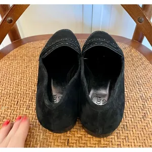 Bleeker & bond black suede studded loafers size 7 thumbnail 6