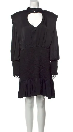Farm Rio Black Heart Neckline Mini Dress thumbnail 5