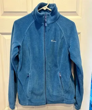 Columbia Womens‎ Benton Springs Full Zip Fleece Jacket Blue Medium Layering Gorp thumbnail 1