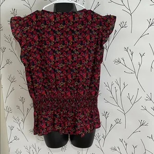 Tommy Hilfiger Floral Blouse - Red and Black thumbnail 2