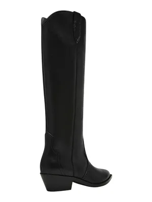 DV Dolce Vita Womens Kit Western Knee High Boot Black 6.5M thumbnail 14