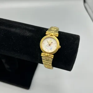 Valdawn Fluttering By To Say Hi Watch 2001 Gold Tone Stretch Needs Battery VTG thumbnail 6