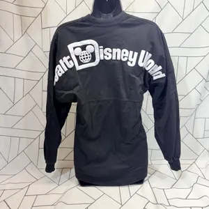 Walt Disney‎ World Spirit Jersey Adult XS Black Long Sleeve Crew Mickey Mouse thumbnail 5