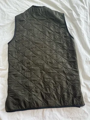 Barbour Women’s XS Quilted Best Dark Green Zip Pockets Vest Reversible Classy thumbnail 5